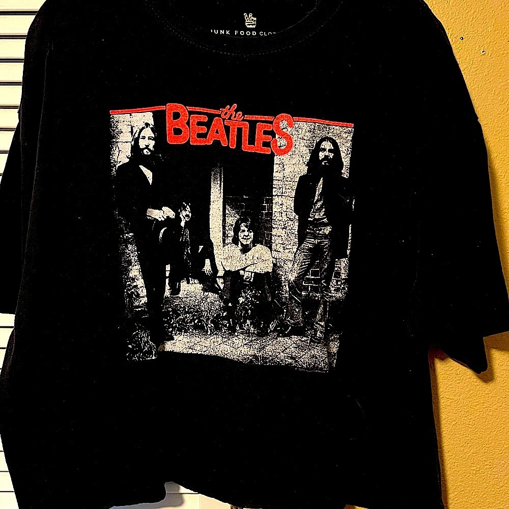 Junk Food Clothing Black Beatles Graphic Tee